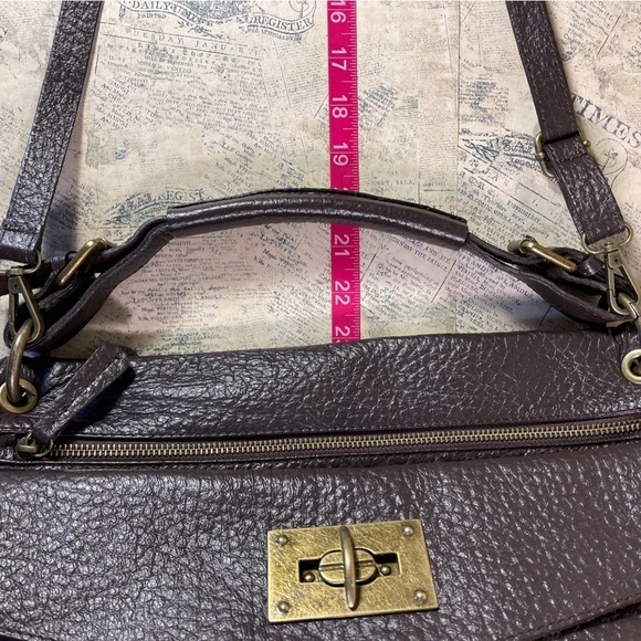 Studiomoda Italian Made Brown Large Designer Carryall Crossbody/tote - Picture 14 of 15